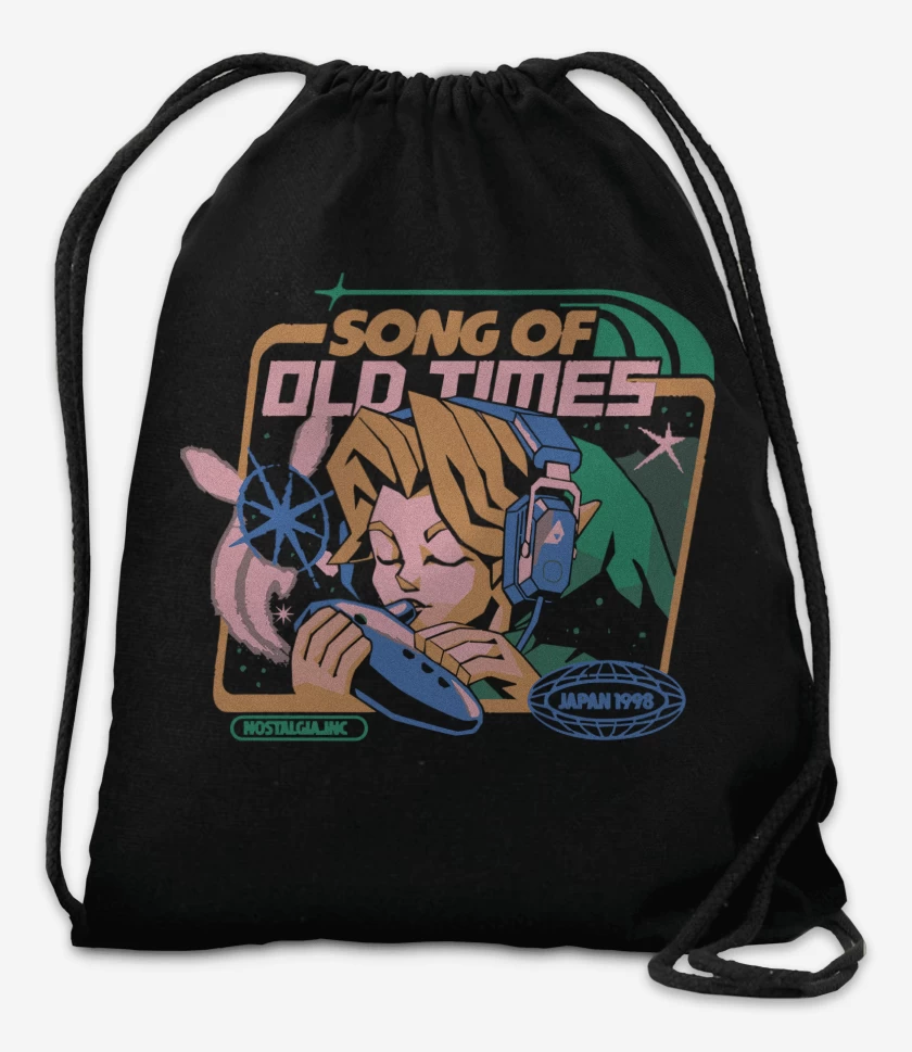 Mochila Negro de Link Song of Old Times
