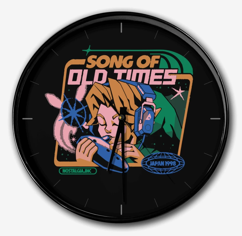 Reloj Negro de Link Song of Old Times