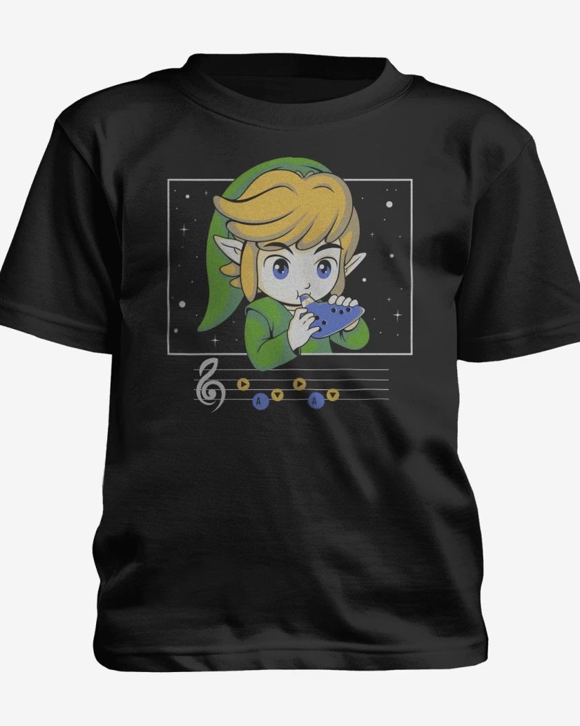 Polera de niño Negro de Ocarinata