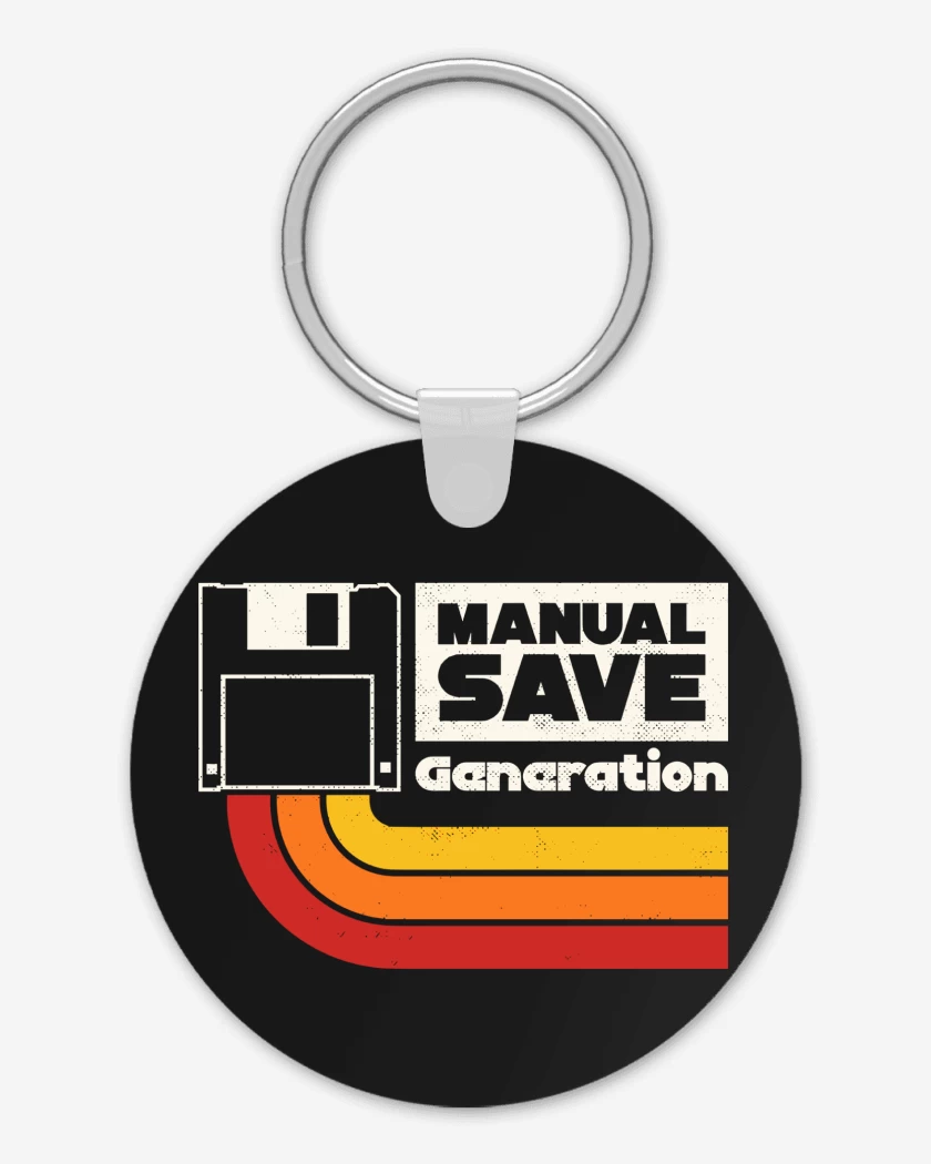 Llavero Negro de Manual Save Gen