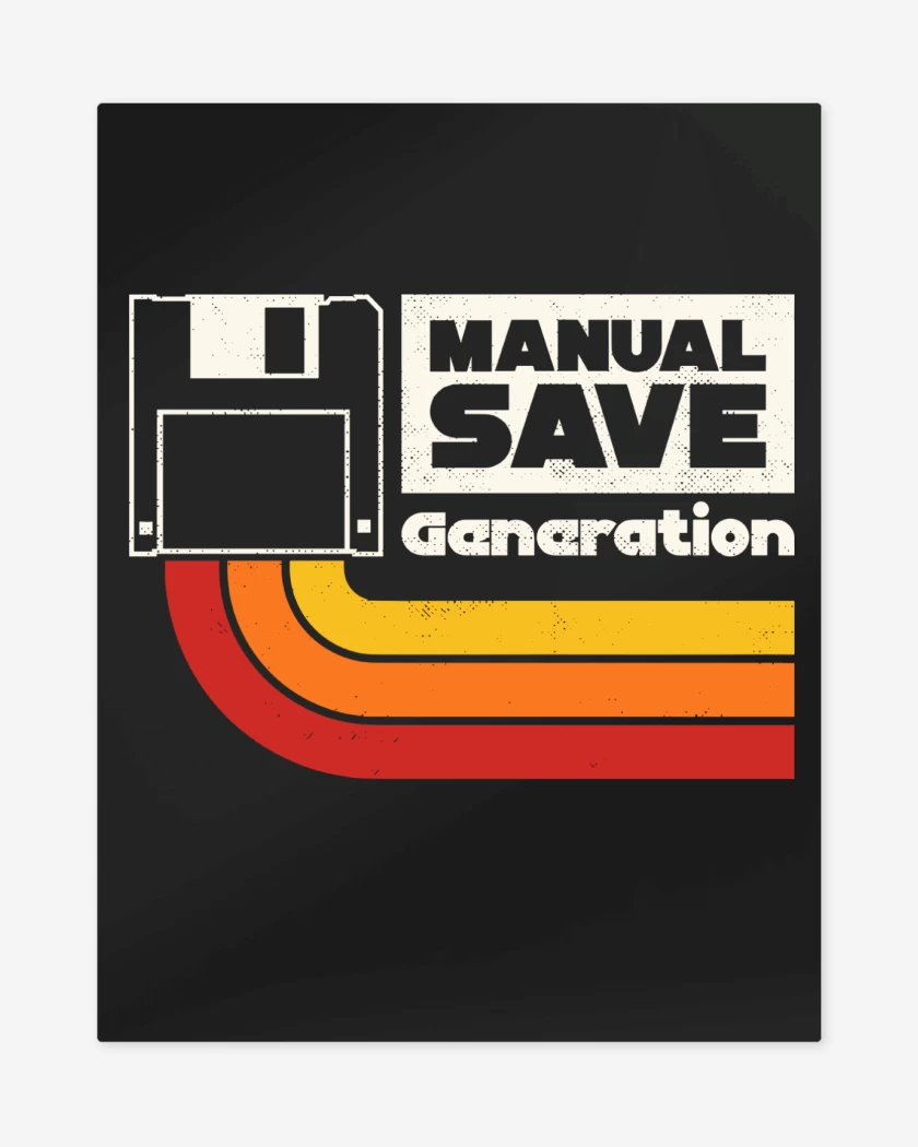 Print metalico Negro de Manual Save Gen