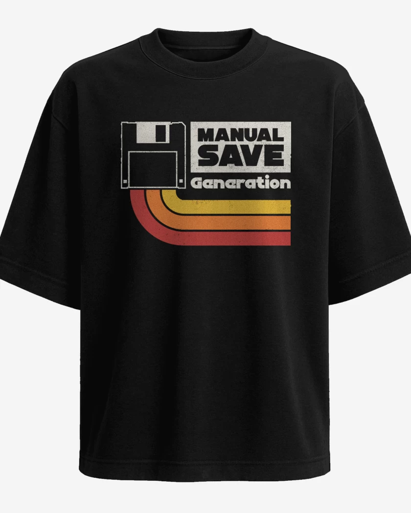 Polera Oversize Negro de Manual Save Gen