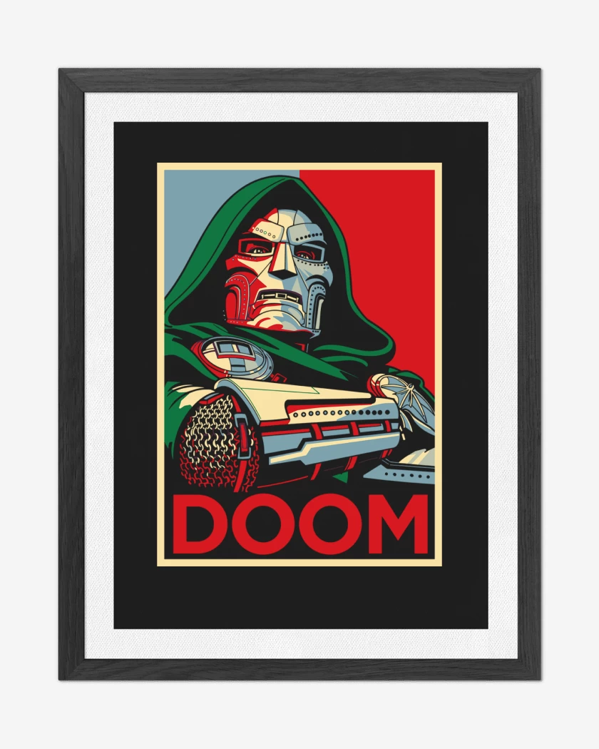 Cuadro decorativo Negro de Doom For President