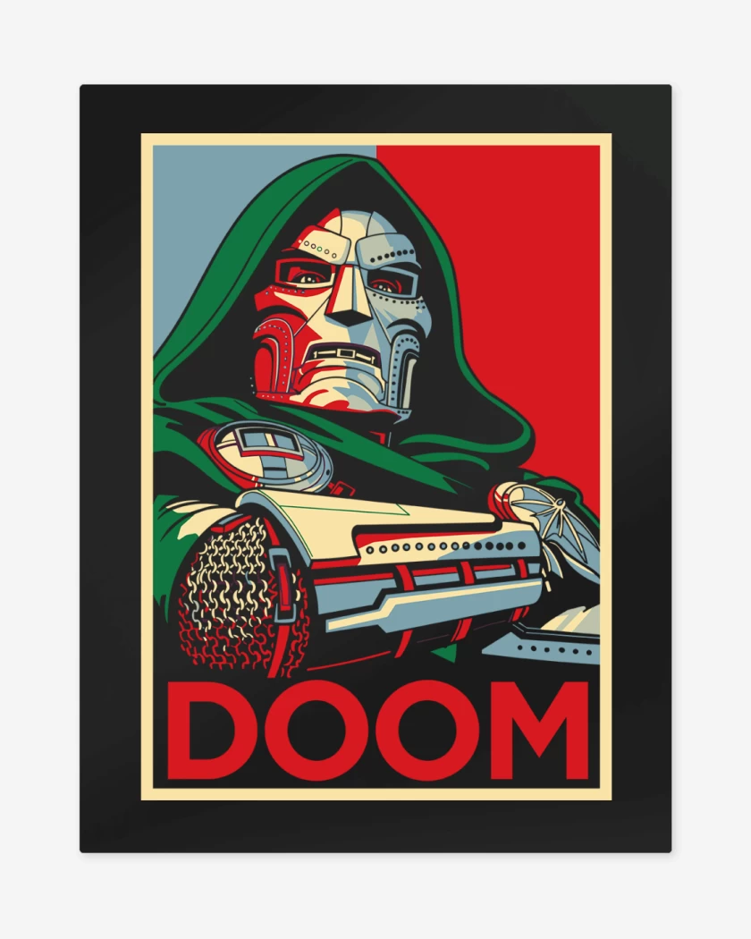 Print metalico Doom For President