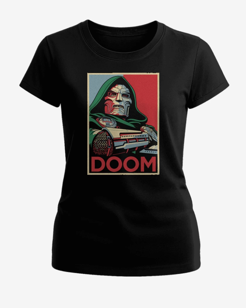 Polera de Mujer Negro de Doom For President