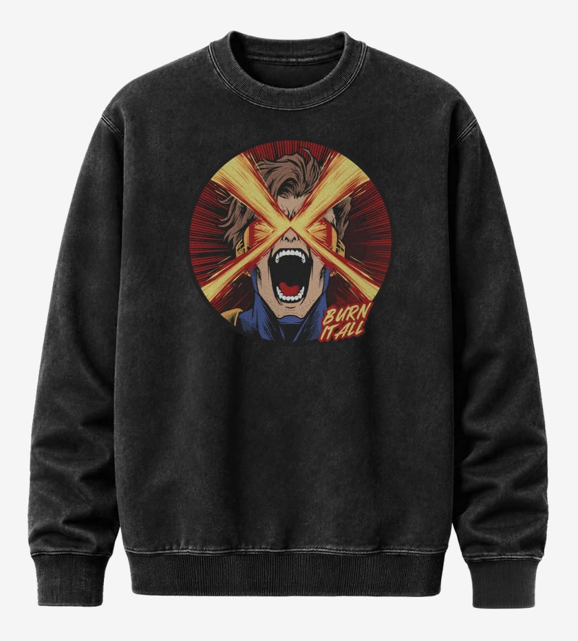 Poleron Polo Acid Wash Negro de Quemalo Todo