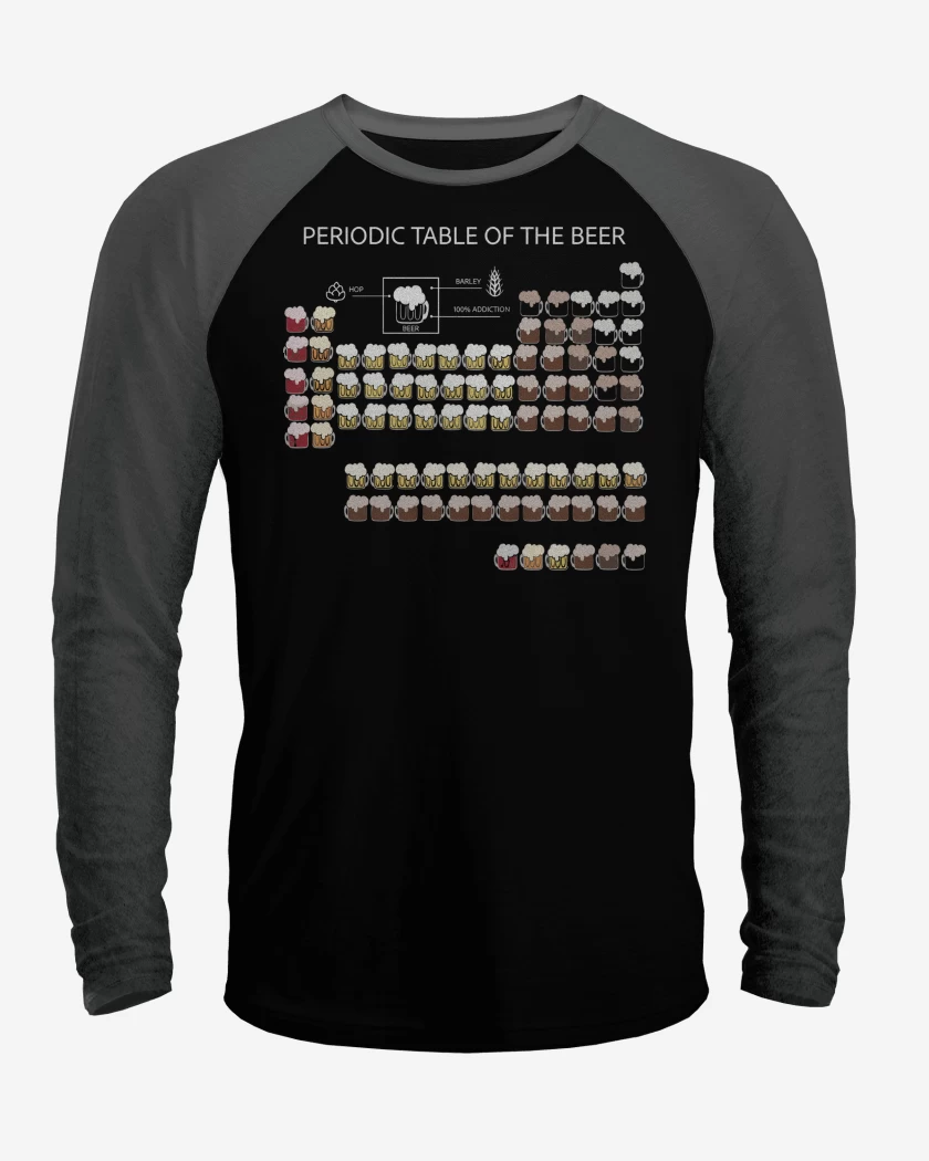 Polera Raglan Tabla Periodica de la Chela