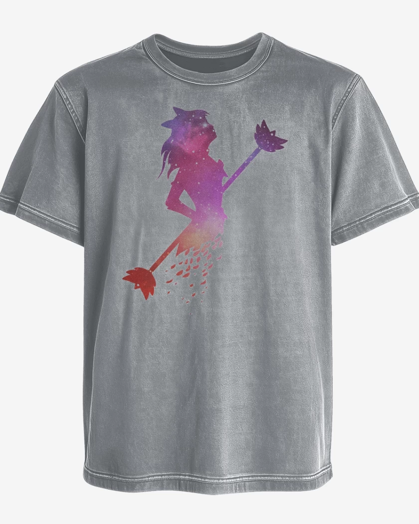 Polera desgastada Gris Melange de Star Guardian