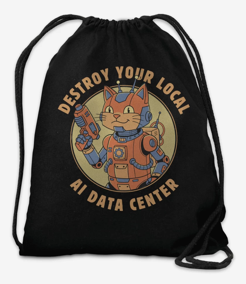 Mochila Negro de Destruya la IA