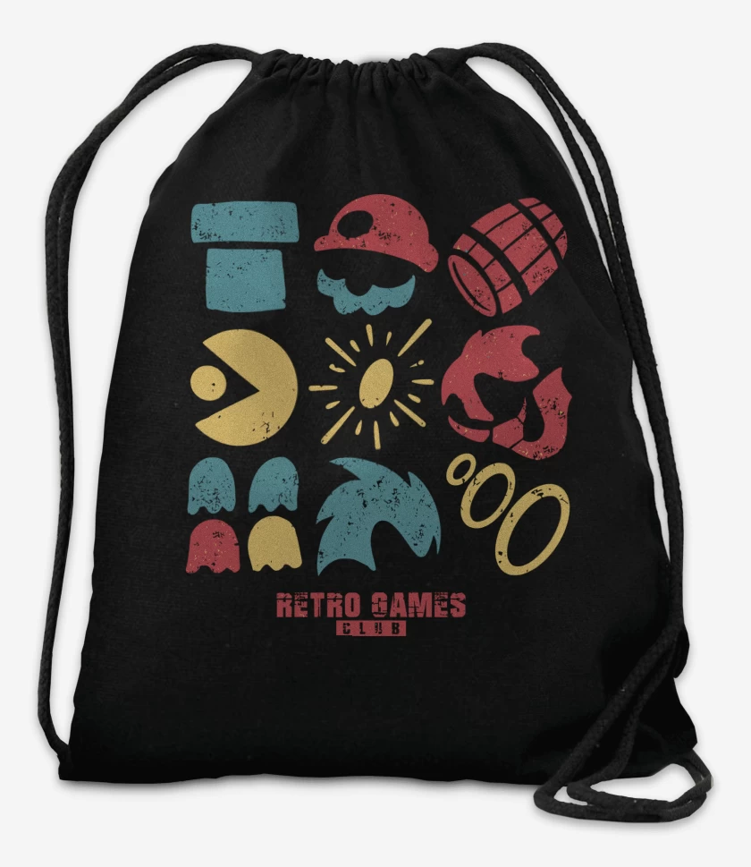 Mochila Negro de RetroGames Club