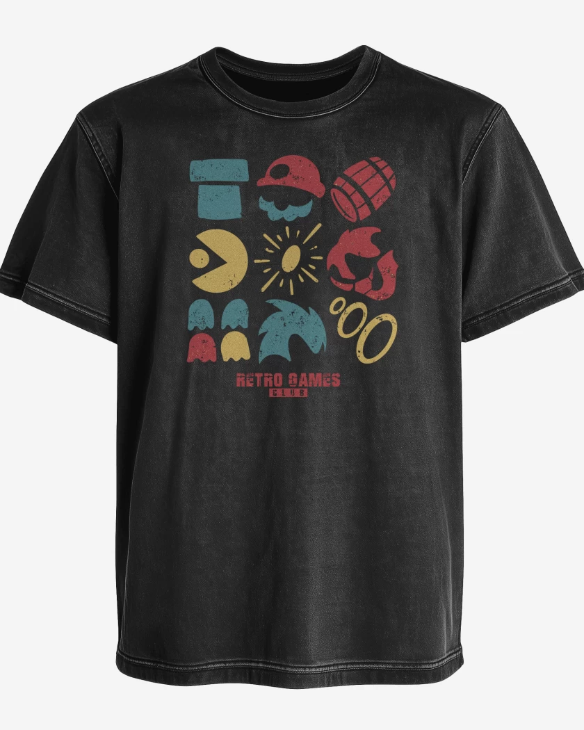 Polera desgastada RetroGames Club