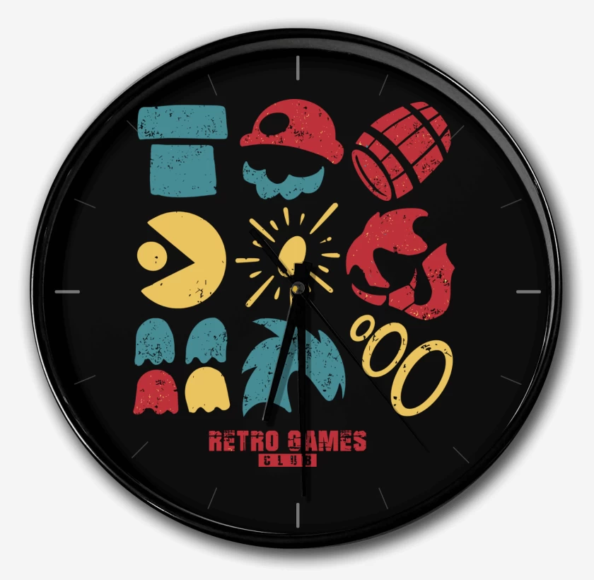 Reloj Negro de RetroGames Club