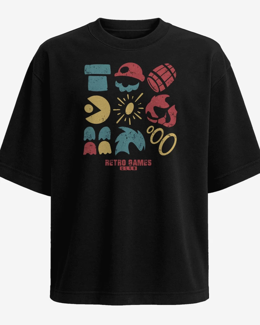 Polera Oversize RetroGames Club