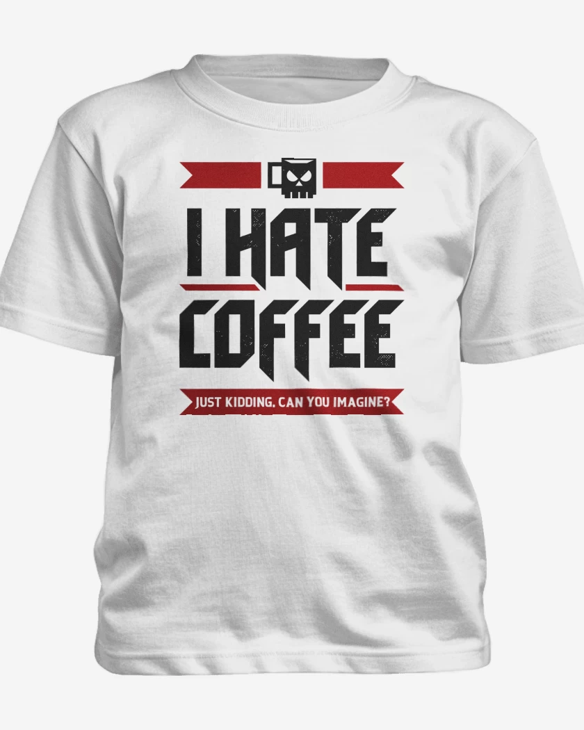 Polera de niño Blanco de I Hate Coffee