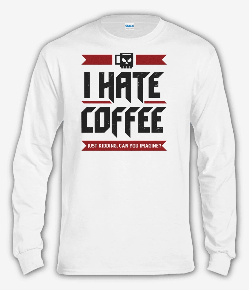 Polera manga larga Blanco de I Hate Coffee