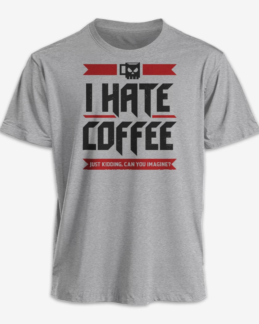 Polera premium Gris Melange de I Hate Coffee