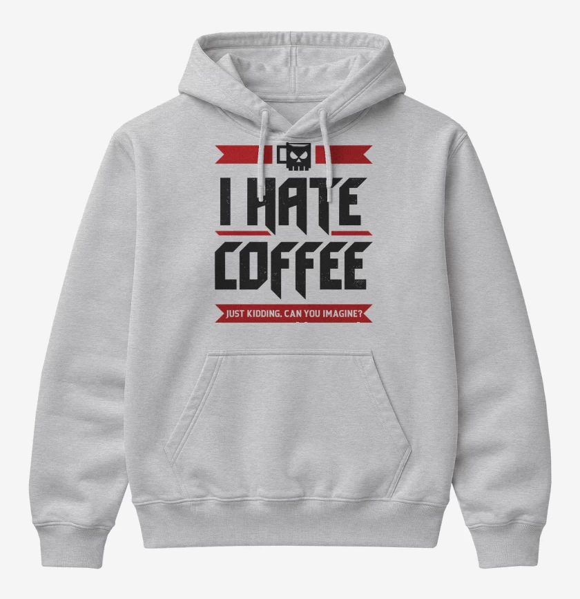 Poleron Canguro básico Gris Melange de I Hate Coffee