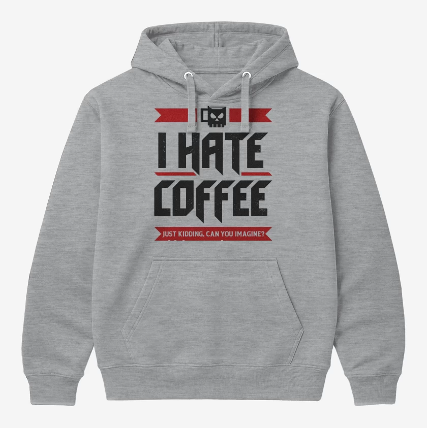 Polerón Canguro Gris Melange de I Hate Coffee