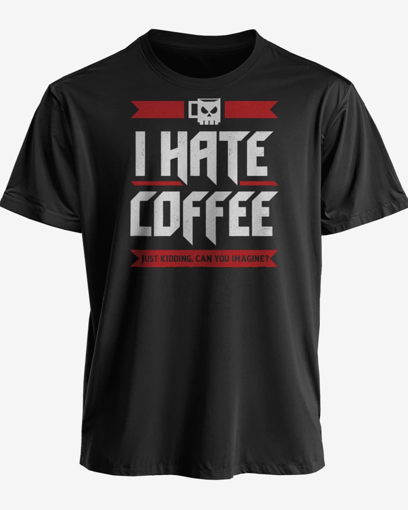 Polera Odio el Café