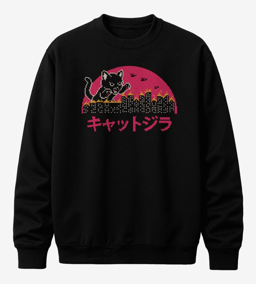 Poleron polo Catzilla Pixel