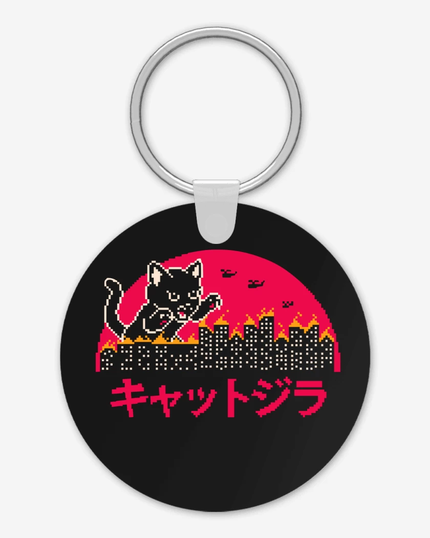 Llavero Catzilla Pixel