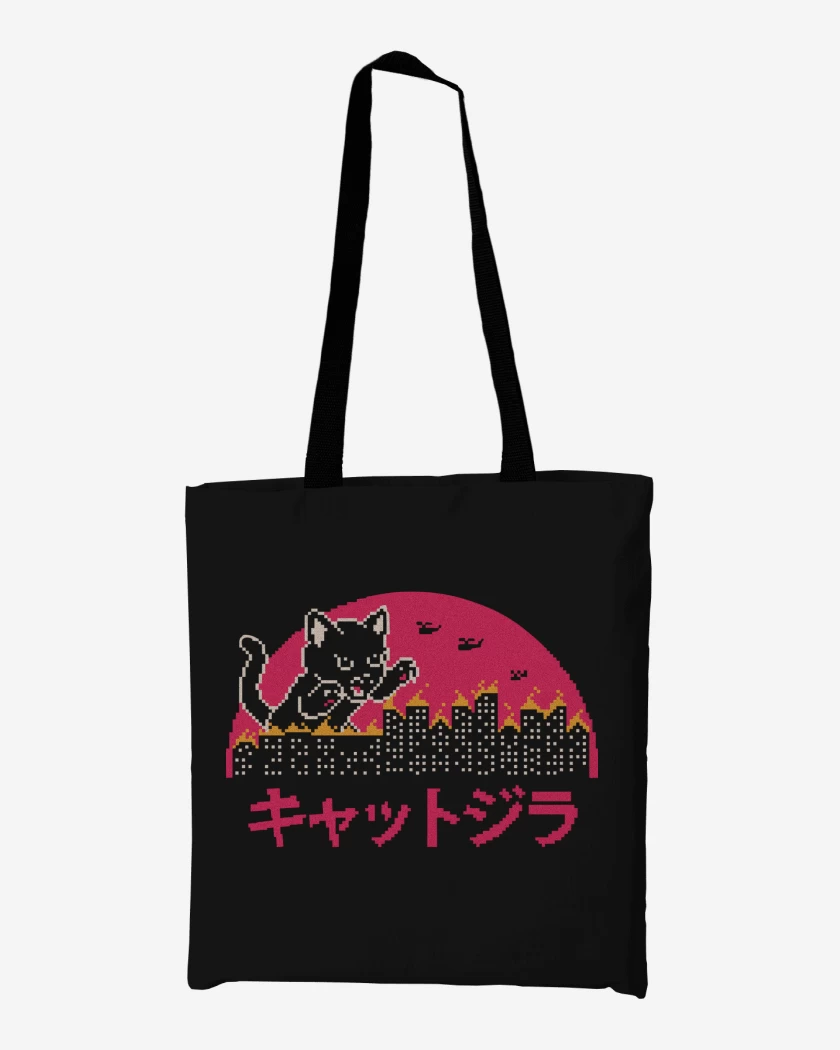 Totebag Catzilla Pixel
