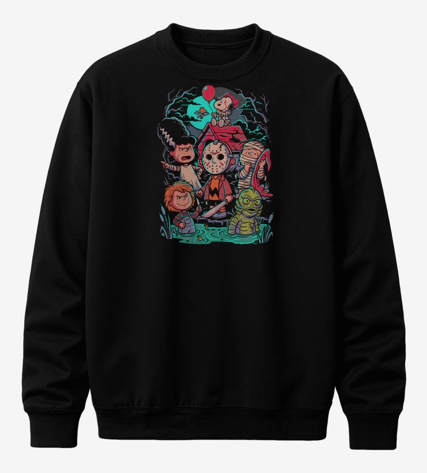 Poleron polo Negro de Pequeños Monstruos 