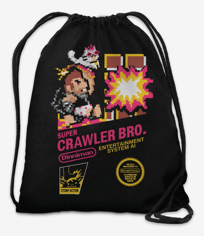 Mochila Negro de Super Crawler Bro