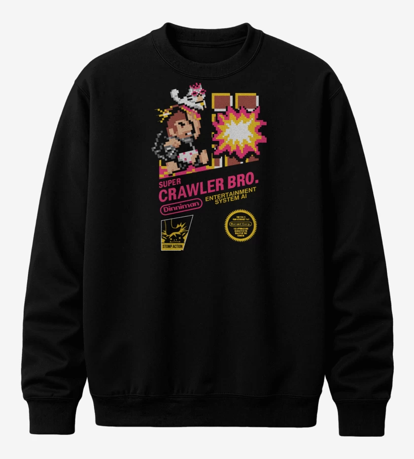 Poleron polo Negro de Super Crawler Bro