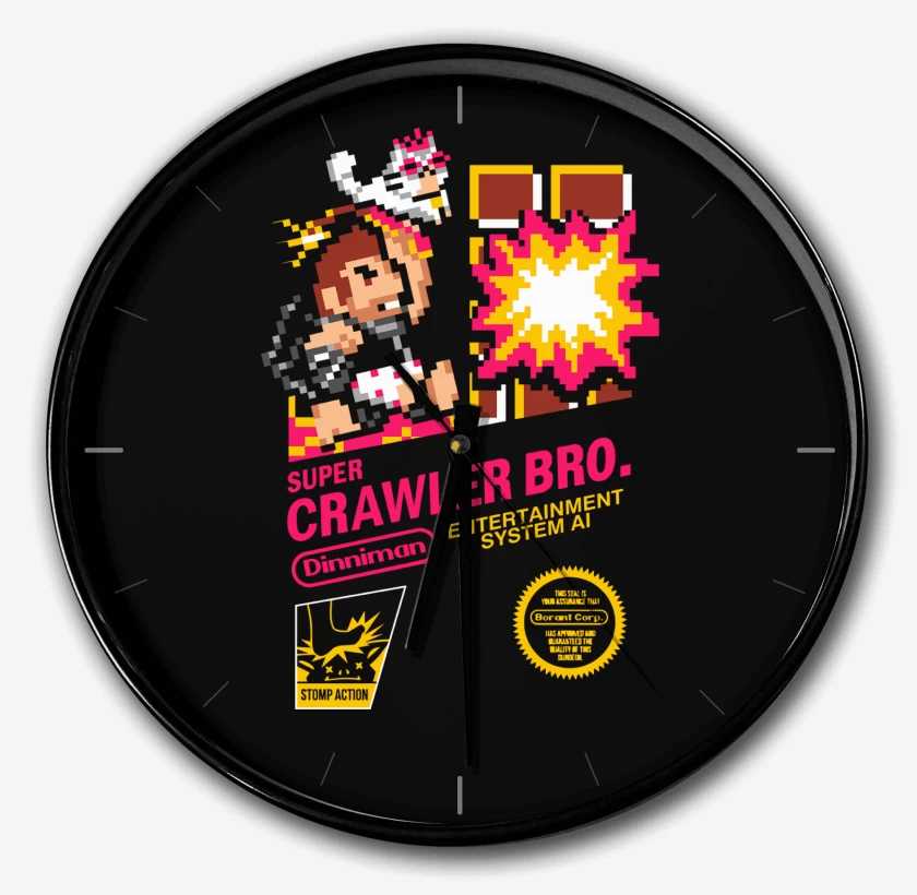 Reloj Negro de Super Crawler Bro