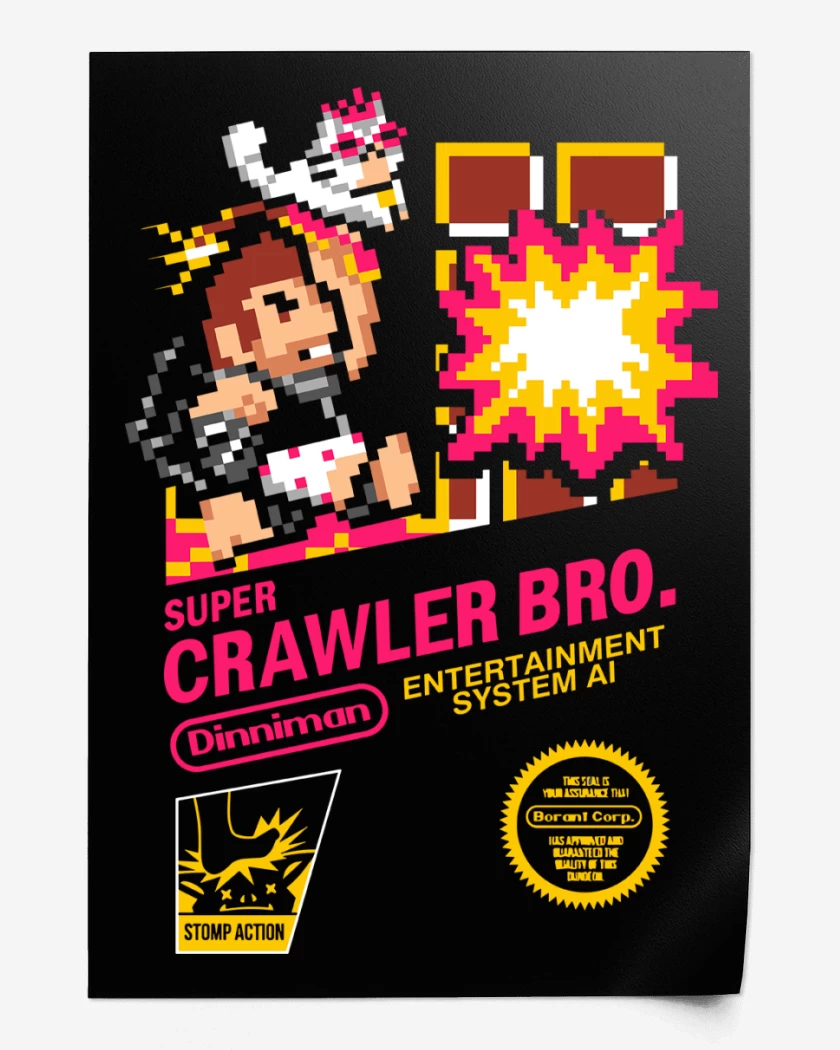 Print Super Crawler Bro