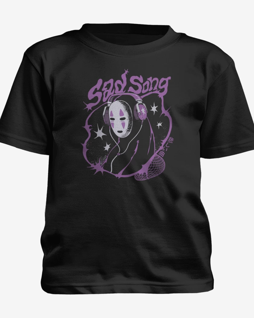 Polera de niño Negro de Sad Song
