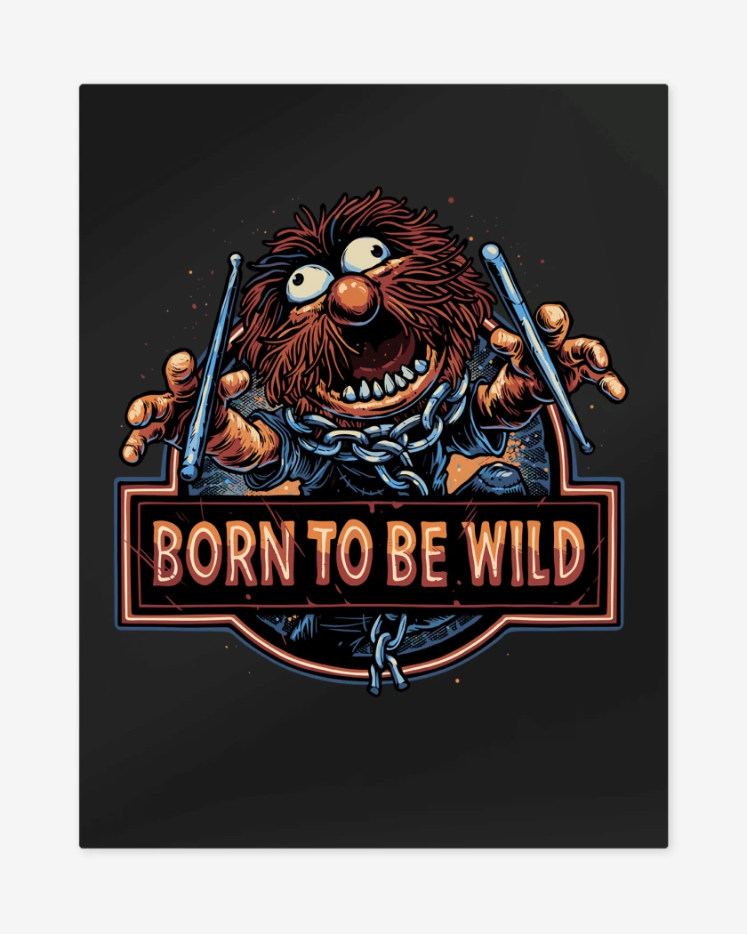 Print metalico Born to be Wild