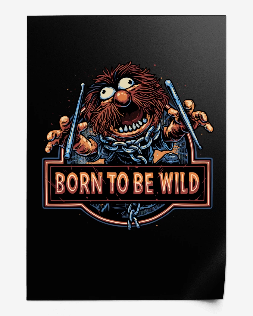 Print Negro de Born to be Wild