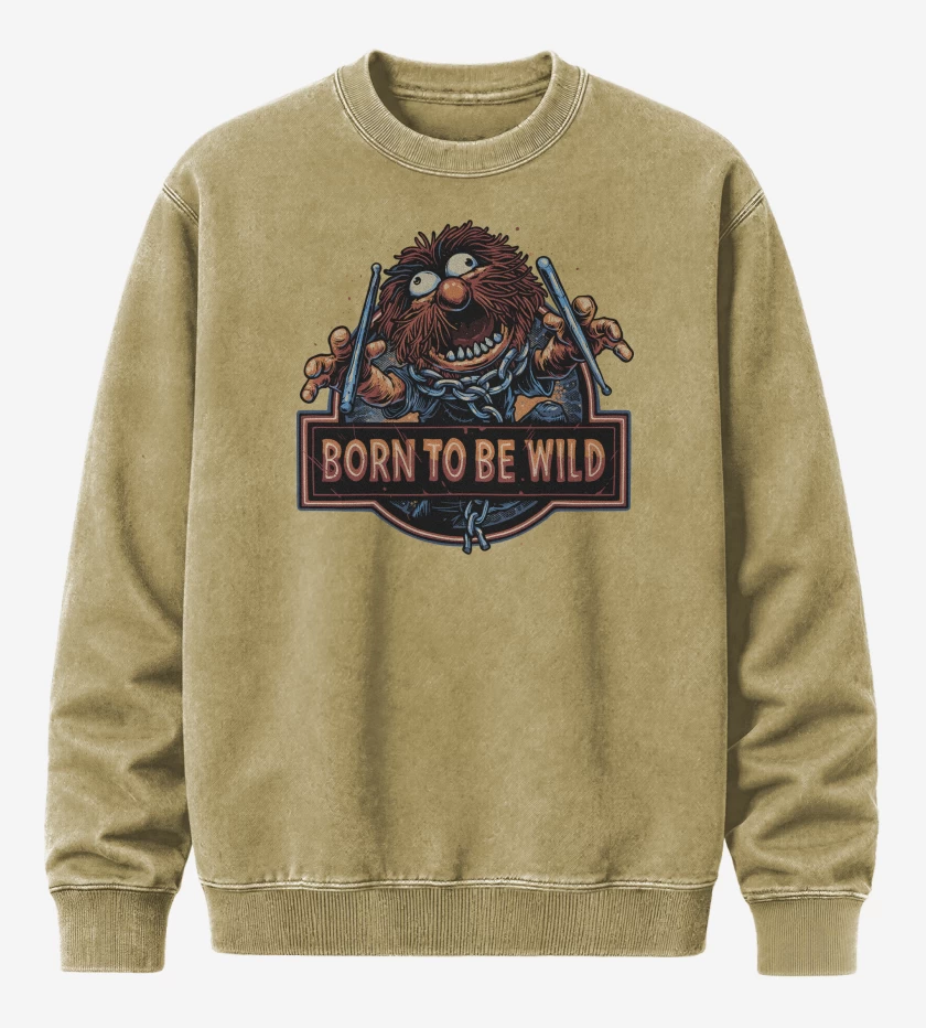 Poleron Polo Acid Wash Beige de Born to be Wild