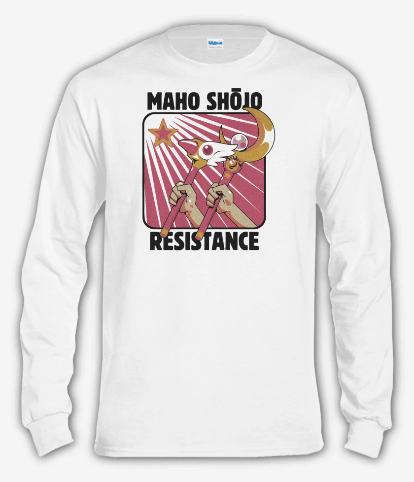Polera manga larga Blanco de Maho Shojo Card Captor