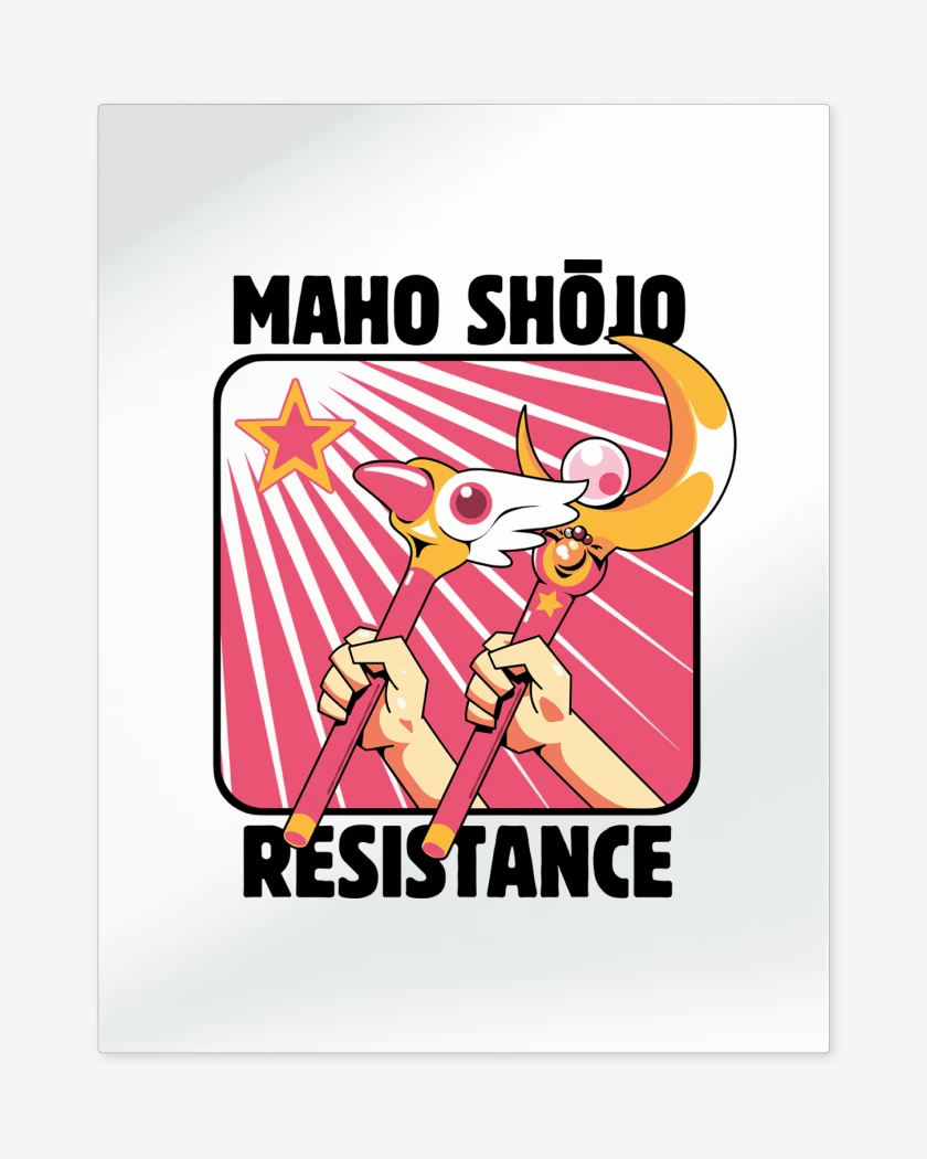 Print metalico Blanco de Maho Shojo Card Captor
