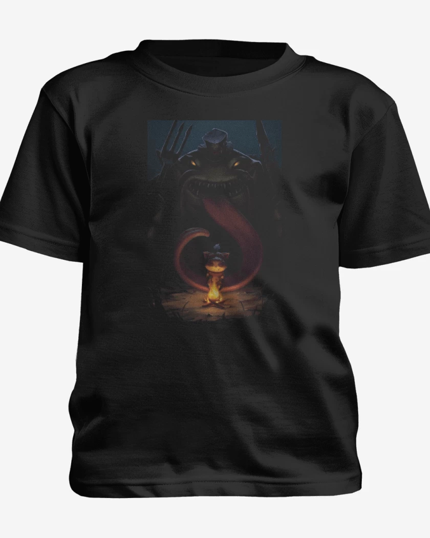Polera de niño Negro de Tahm Kench