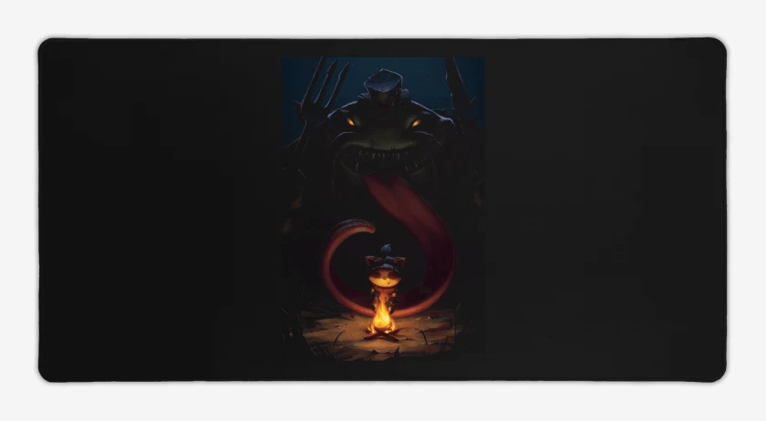 Mouse pad Gamer Negro de Tahm Kench