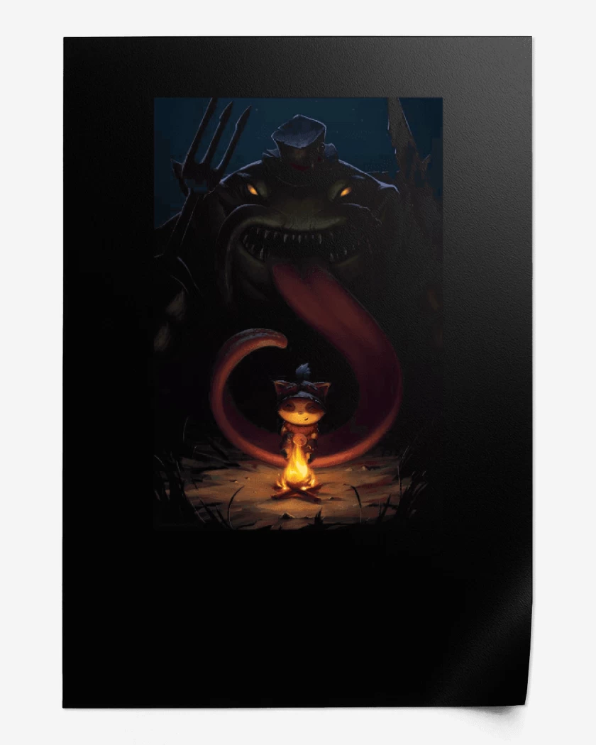 Print Negro de Tahm Kench