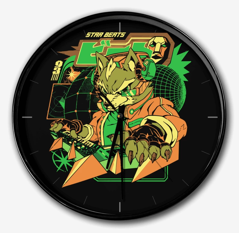 Reloj Negro de Star Fox Beats