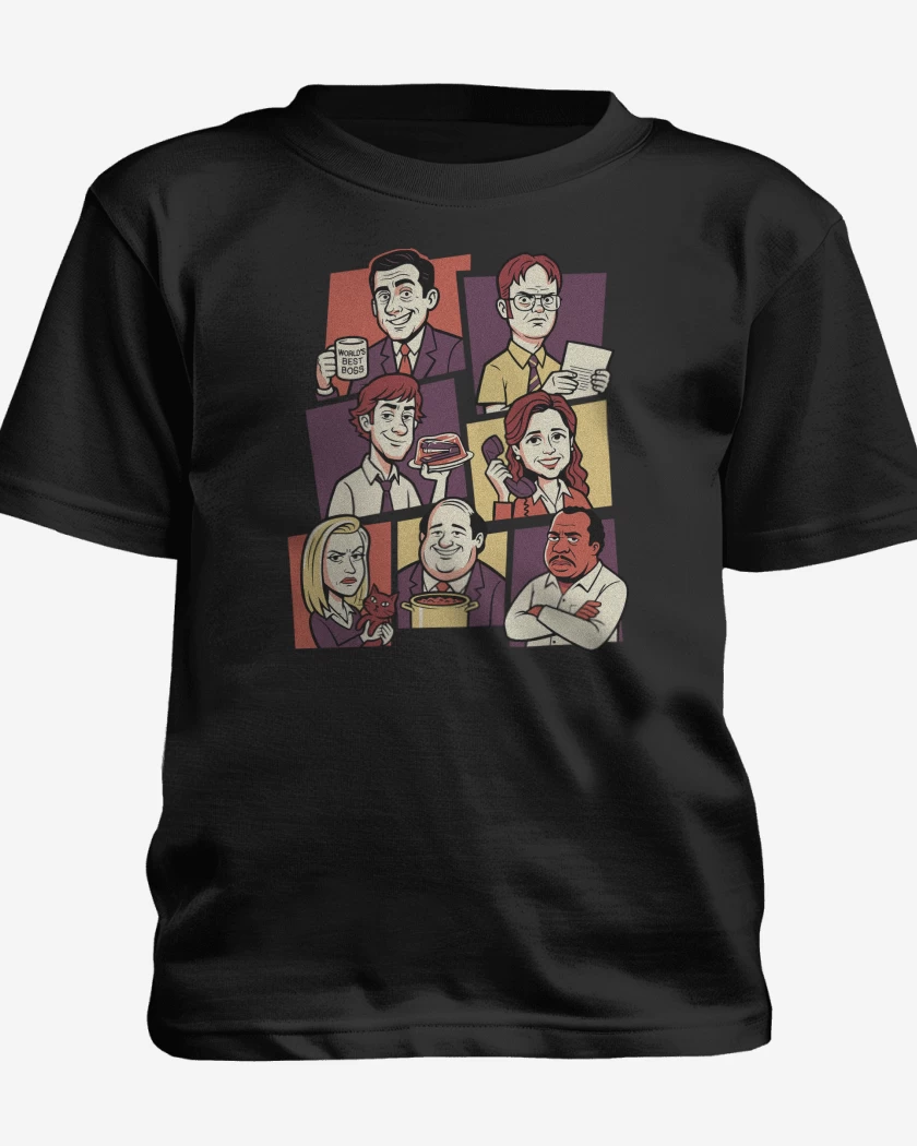 Polera de niño Negro de Oficinistas 