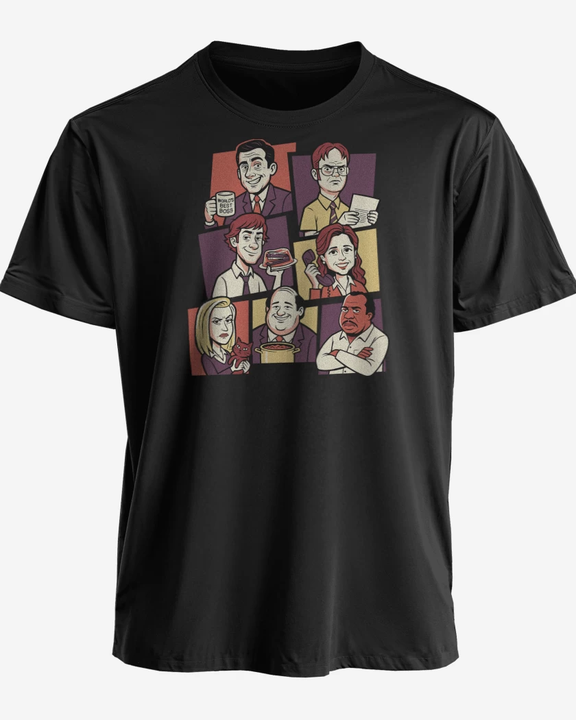 Polera premium Negro de Oficinistas 