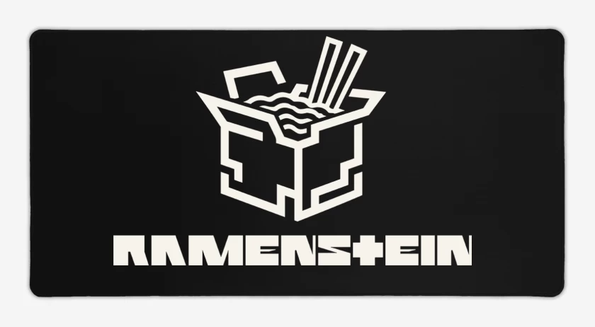 Mouse pad Gamer Negro de Ramenstein Ramen