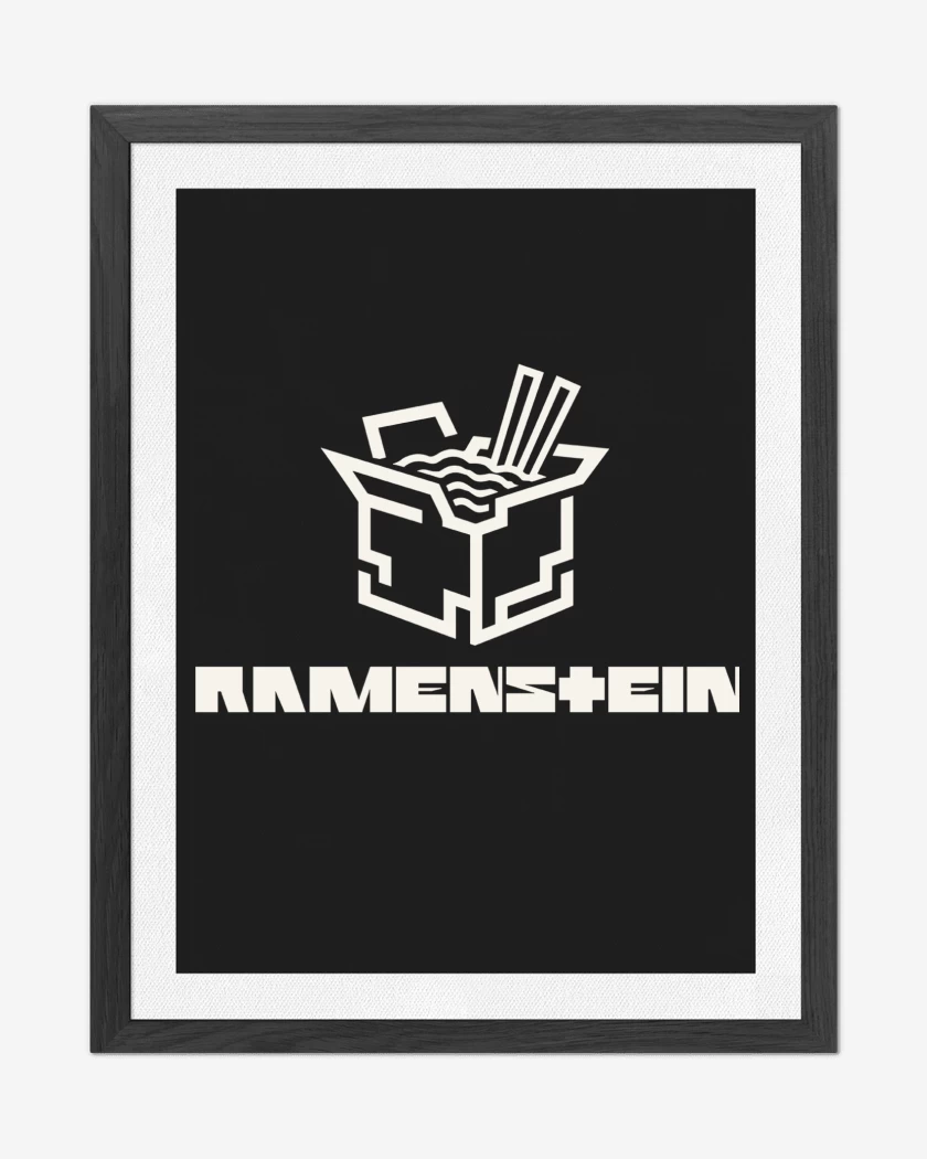 Cuadro decorativo Negro de Ramenstein Ramen