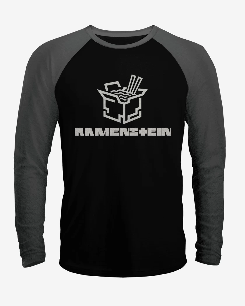 Polera Raglan Negro / Negro Heather de Ramenstein Ramen
