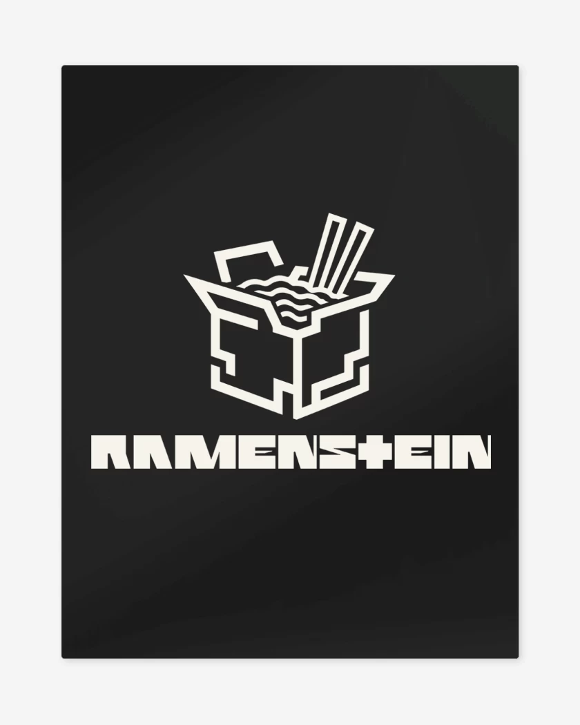 Print metalico Negro de Ramenstein Ramen