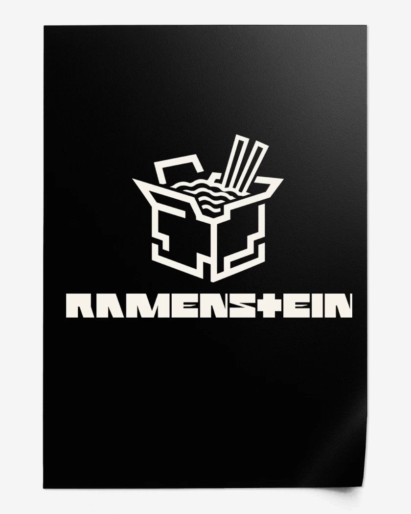 Print Negro de Ramenstein Ramen
