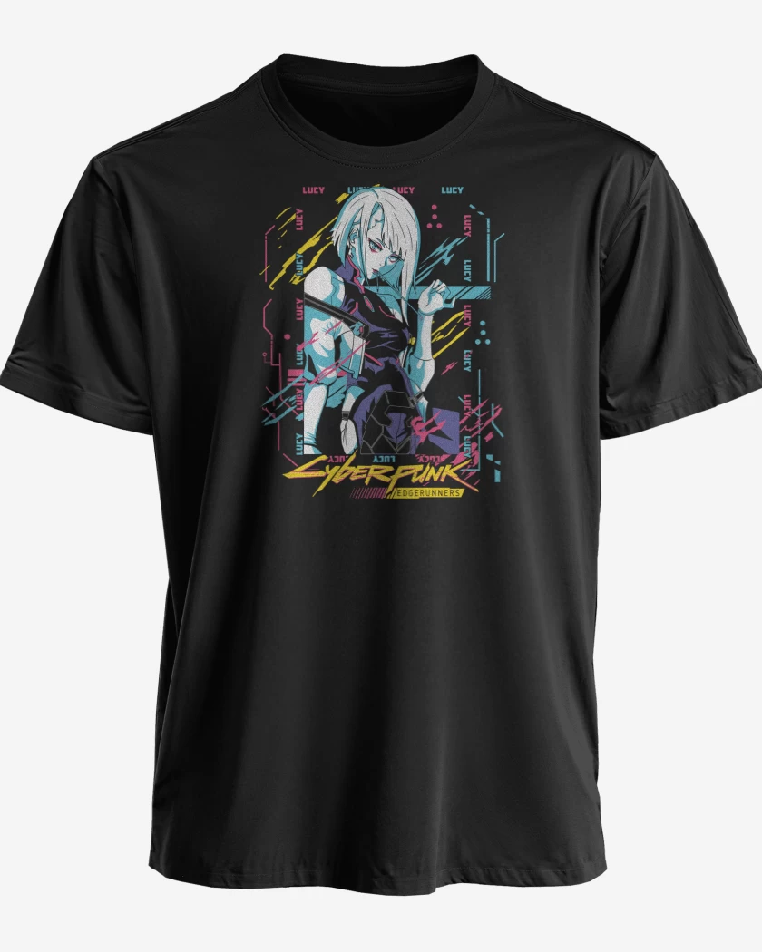 Polera premium Negro de Edgerunner Lucy