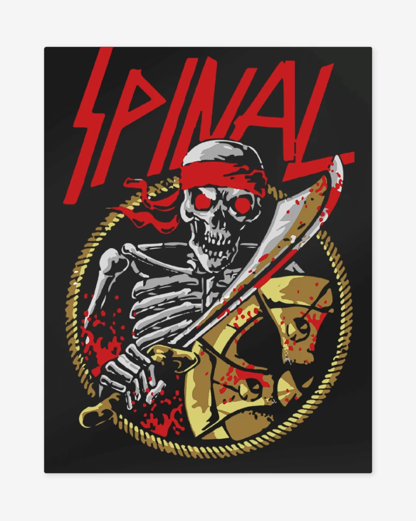 Print metalico Negro de Killer Instinct Spinal
